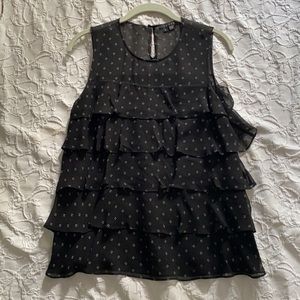 Silk Sheer theory Top in Black M